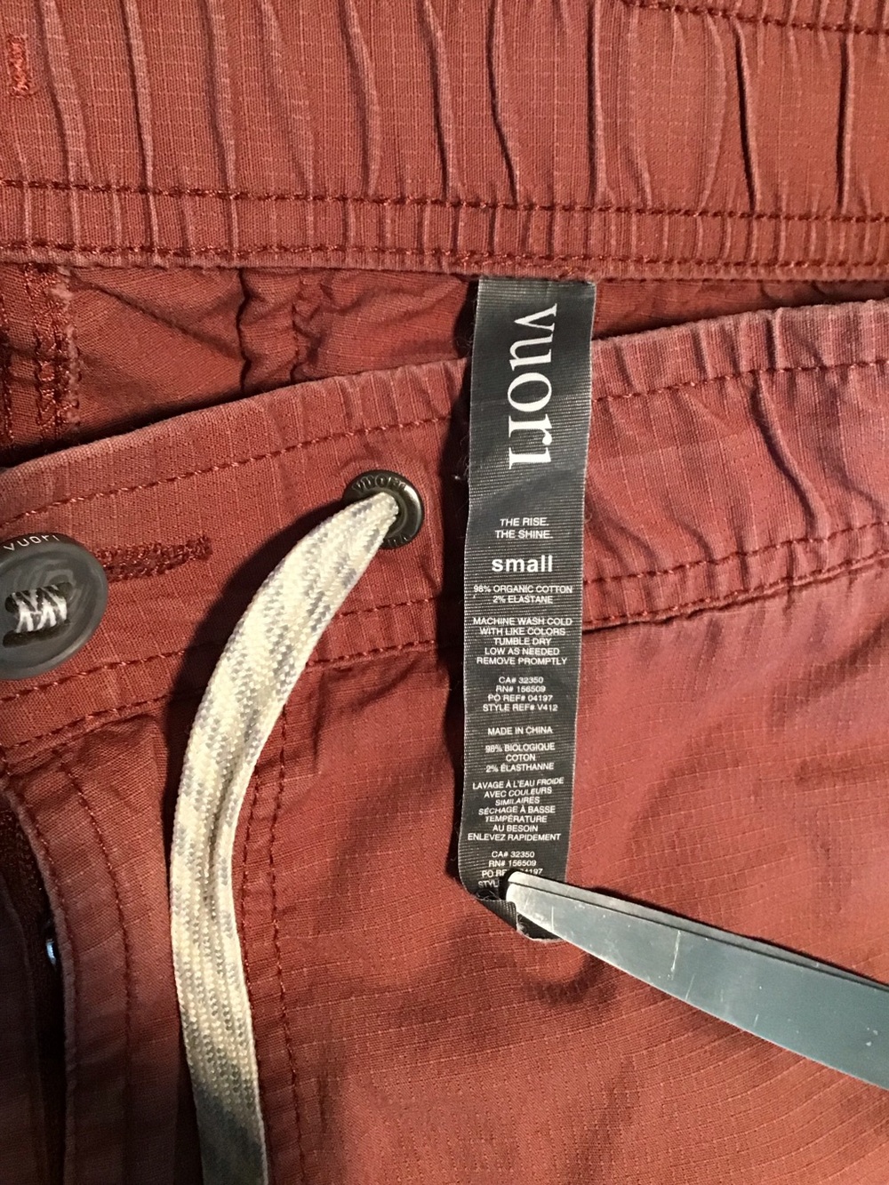 Vuori Chino pants organic cotton Small - Picture 8 of 10